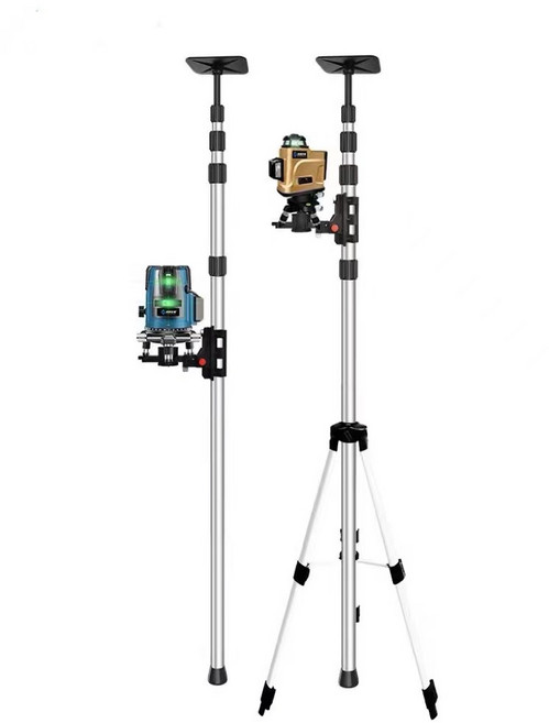 레이저 레벨기 거치대 3m 고정봉 삼각다리 브래킷 수직 현장 수평, 스텐3m, 1개, 스텐3m