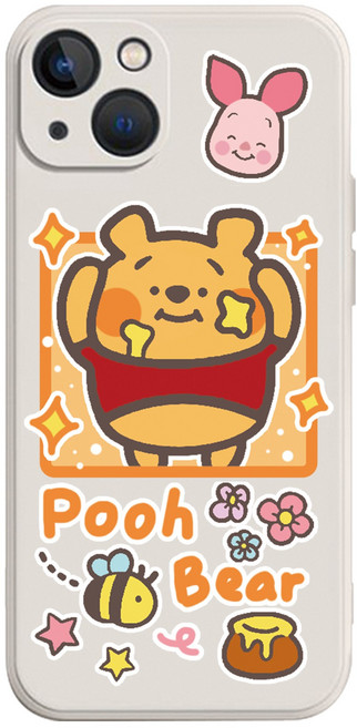 곰돌이푸 실리콘 풀커버 아이폰 캘럭시 폰케이스