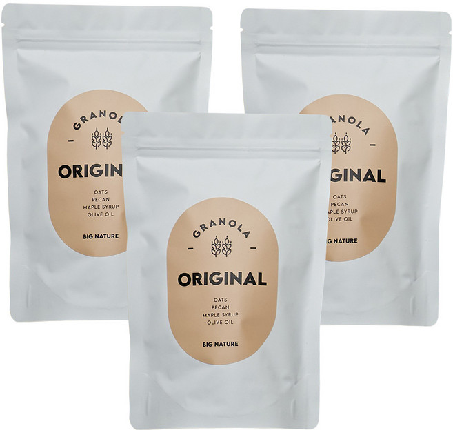빅네이쳐 그래놀라 리필용 오리지널, 3개, 200g