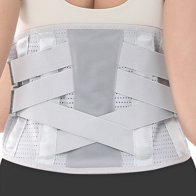 브리사 얇은 허리보호대, 그레이, 1개