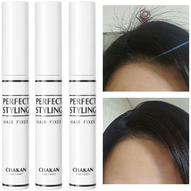 헤어픽서 볼륨 단백질 잔머리픽서 앞머리 고정 미용실, 8ml, 3개