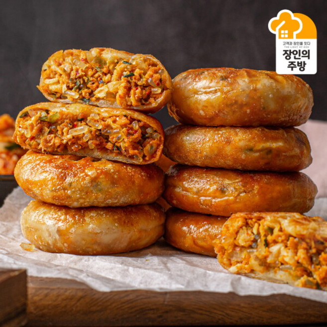 [장인의주방] [체험특가][박미경장인]3無첨가/국산돈육 김치 호떡쌀군만두16개, 60g, 16개