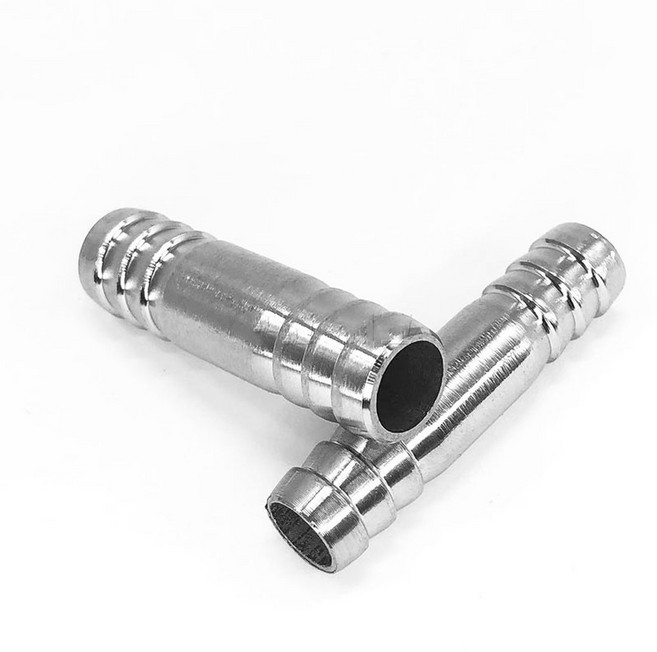 양방향 304 스테인리스 스틸 어댑터 스트레이트 피팅 커넥터 파이프 바브 6MM 호스, Size, 6mm Length 50mm, Hose Barb Length