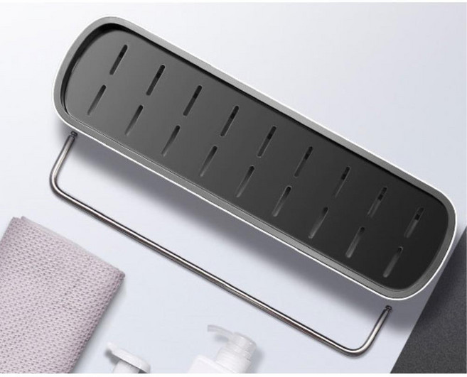 무타공 강력접착 다용도 수납선반 욕실수납 넉넉한수납 주방선반 욕실용품, 1개