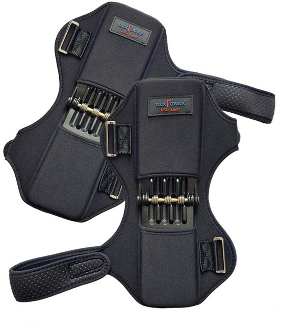 [특허-본사직영] 신개념 무릎보호대 강력 스프링의 탄력으로 무릎 파워 UP! 무릎 강화 보조기구 일상생활의 필수품! 무릎근력 무릎관절 지지, 2개