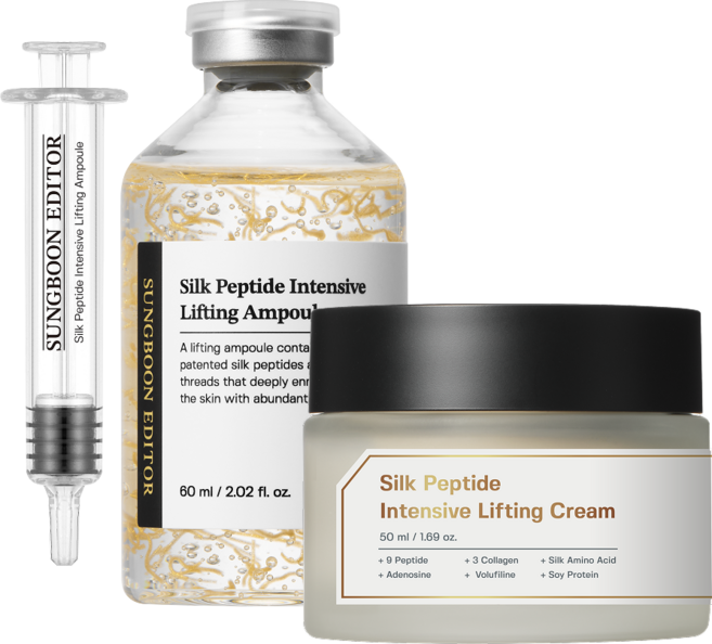 성분에디터 녹는실 리프팅 실크 펩타이드 앰플 60ml + 녹는실 골드 크림 50ml 세트, 1세트