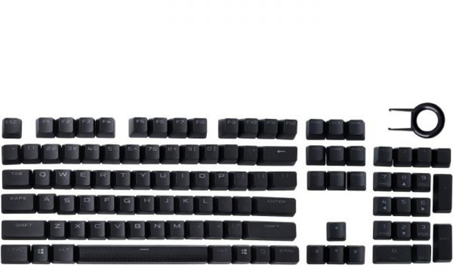 PBT 더블샷 풀 세트 104키 키캡 미국 레이아웃 교체용 Corsair K70 RGB MK.2 SE 기계식 키보드 백라이트 블랙, 검정