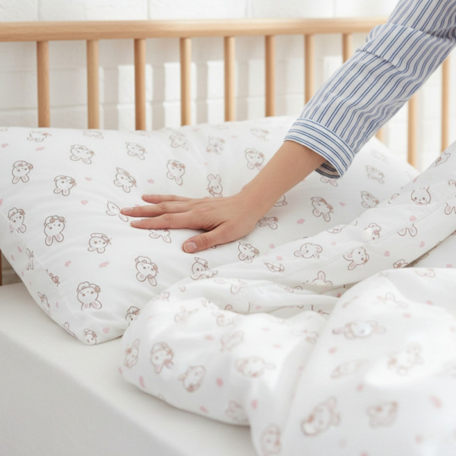 누아상회 일회용 여행용 침구세트 더블 2인용, 트래블세트(핑크)