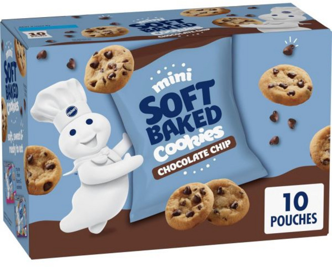 Pillsbury 초콜릿 칩 미니 소프트 베이크 쿠키 10 CT, 1개, 25g