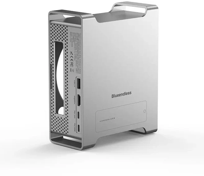 맥미니 M4용 수직 도크 스탠드 - 타입-C 외장 NVMe SSD 케이스 및 허브 (공간 절약형), 01 MAC909