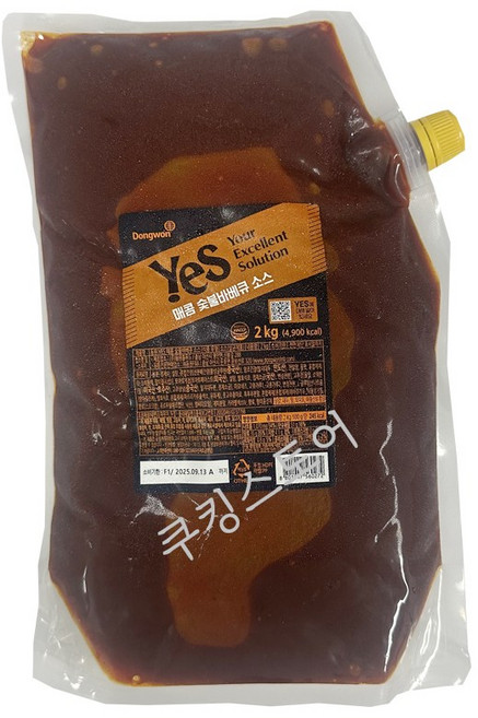 동원YES 매콤 숯불바베큐소스 2kg, 1개