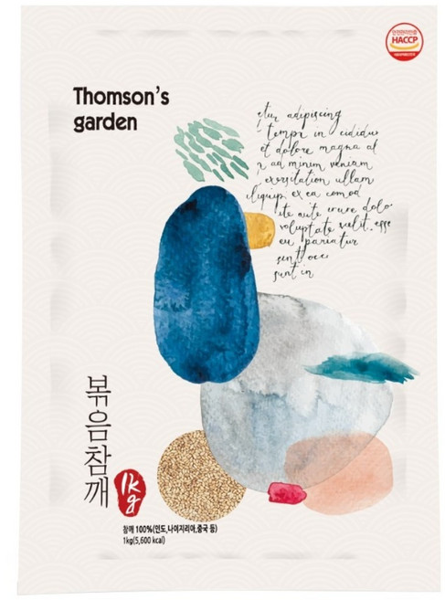 톰슨가든 고소한 통참깨 볶음참깨 볶은참깨, 1개