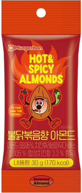 머거본 불닭볶음향 아몬드30g, 30g, 1개