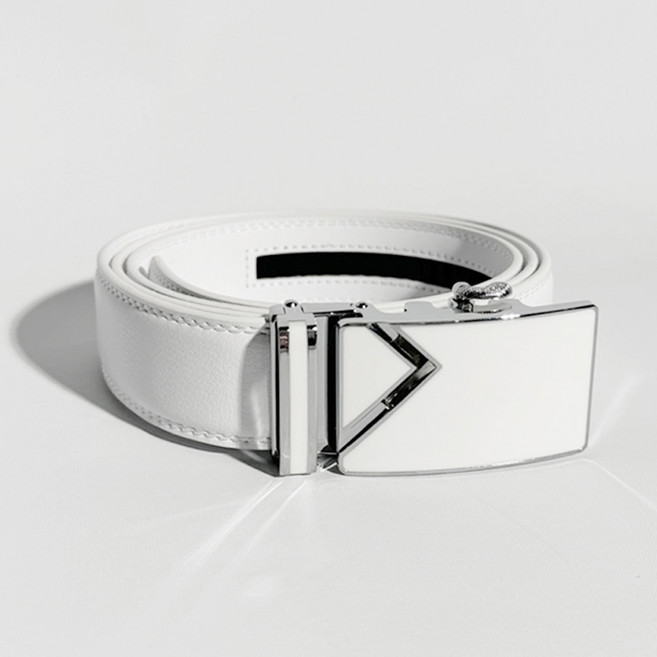 심플 자동 골프벨트 레더 이태리 소가죽 남성 허리띠