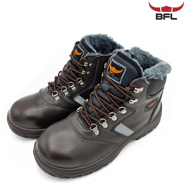 버팔로 BFL-610W 탱크 방한화 지퍼타입 털 쿠션깔창 겨울 보온 방한 안전화 작업화