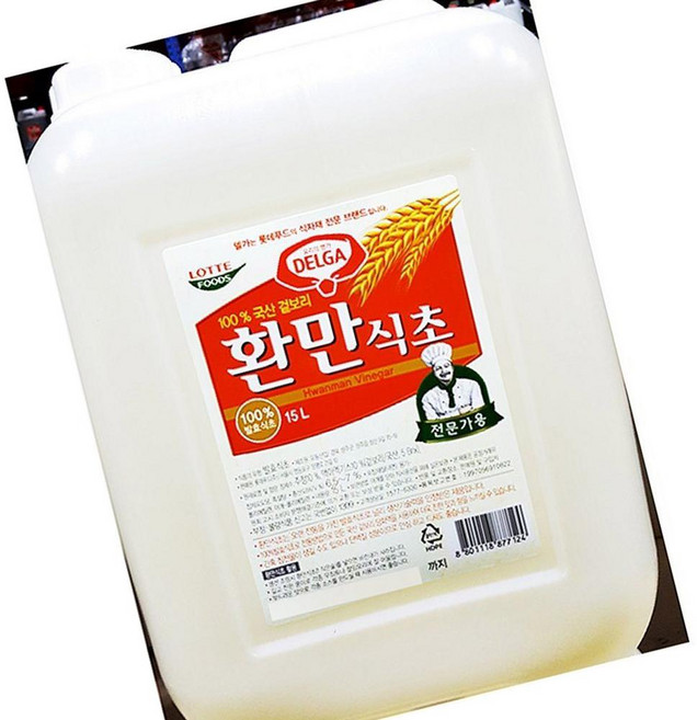 식당 급식소 환만식초(롯데 15L) 대용량 식초, 1, 15L