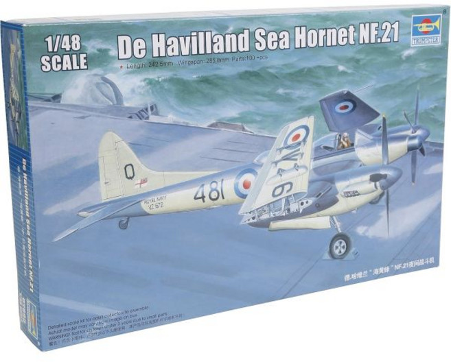 12338183 프라모델 헬리콥터 비행기 모형 헬기 전투기 항공기 미니어처 트럼펫터 1/48 데 하빌랜드 시호넷 NF.21 플라모델, 12338183 프라모델 헬리콥터 비행기 모형 헬기 전