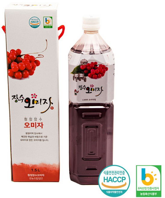 청정장수오미자 오미자청 1.5L, 1개입, 1개