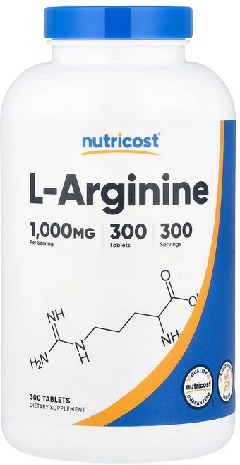 아이허브 l-알지닌 1000mg 300정, 1개 - 쿠팡