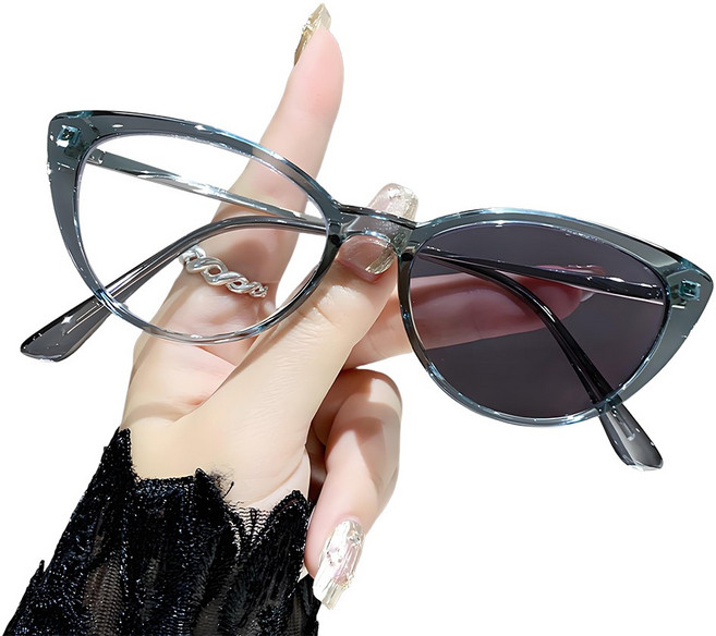 FEISEDY 변색 캣아이 선글라스 자외선 차단 선글라스 초경량 블루라이트차단 B1355