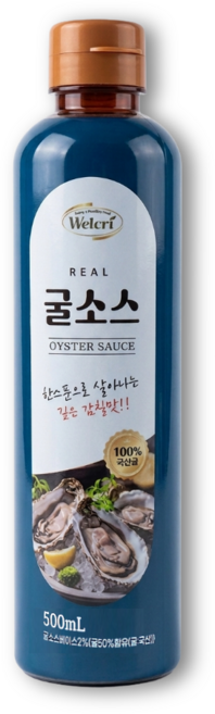 웰크리 리얼 국내산 굴소스 진한 굴풍미 볶음요리 중식 감칠맛 소스 OYSTER SAUCE, 1개, 500ml