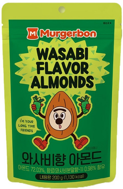 머거본 밍글링 와사비향 아몬드 200g, 1개