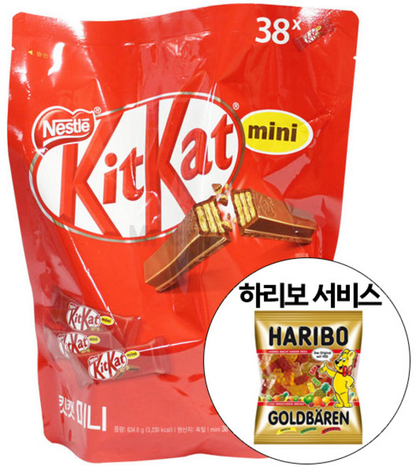 킷캣 오리지널 634.6g + 하리보 골드베렌 10.8g 증정, 1개
