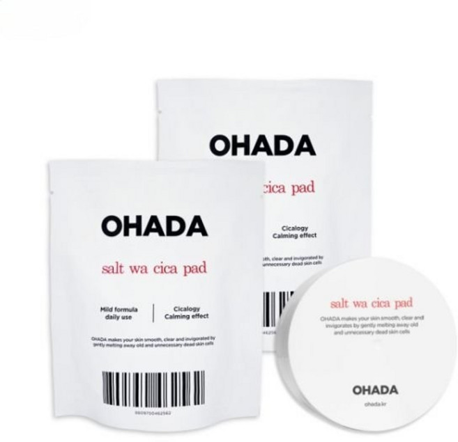 오하다 수분 진정 토너패드 세트 50매 비건 에센스 솔트 와 시카 패드, 오하다 수분 진정 토너패드 세트 50매 비건 에센스 솔