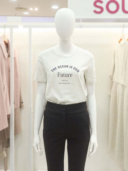 [국내백화점] SOUP 레터링 반팔 티셔츠