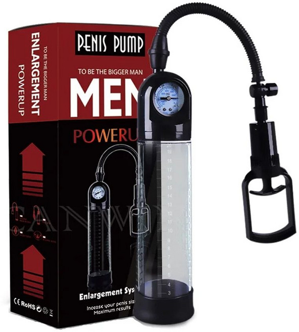남성용 기 진공펌프 익스텐더 세트 디지털 고압 셀프 트레이너, 수동 풀 디지털 고압, 1개