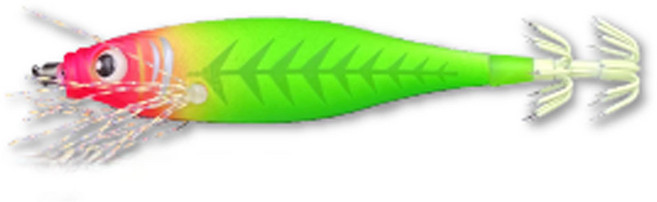 쎈피싱 스매쉬 야광바늘 이카엣지 에기 수평 쭈꾸미 갑오징어 문어 한치 쪼꼬미, A01 55mm핑크그린, 1개