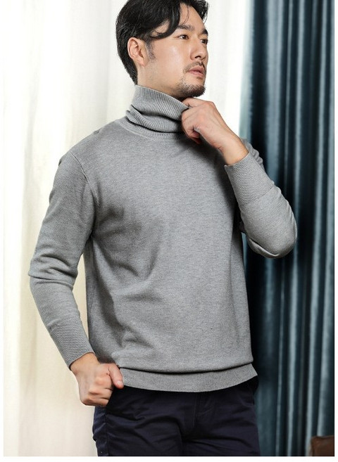 남성 캐시미어 터틀넥 스웨터 울 루드핏 빅사이즈 이너 니트 SH426