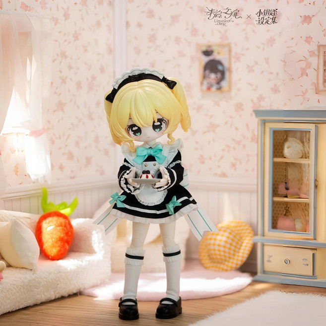 未啟之扉 小鑰匙設定集 可動人偶 12分 BJD 盲盒, 1個, 小鑰匙-甜點助手【拆盒確認】