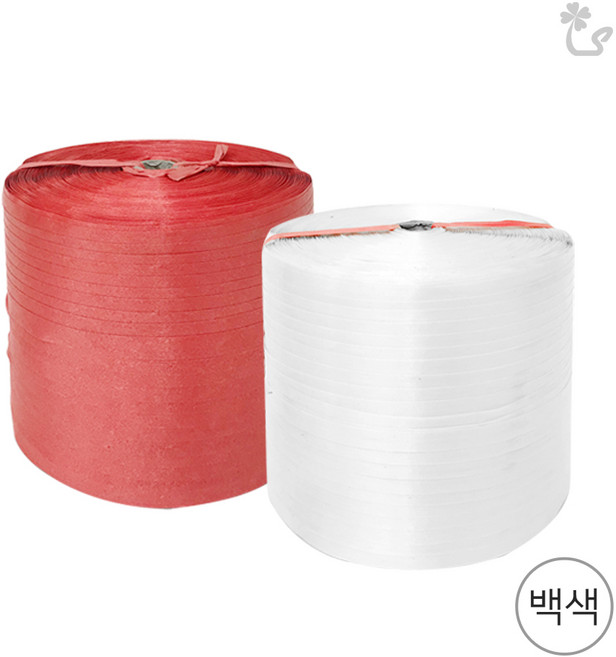(SR 원단끈 백색) 국내산 포장 끈 이사 마트 채소, 1개