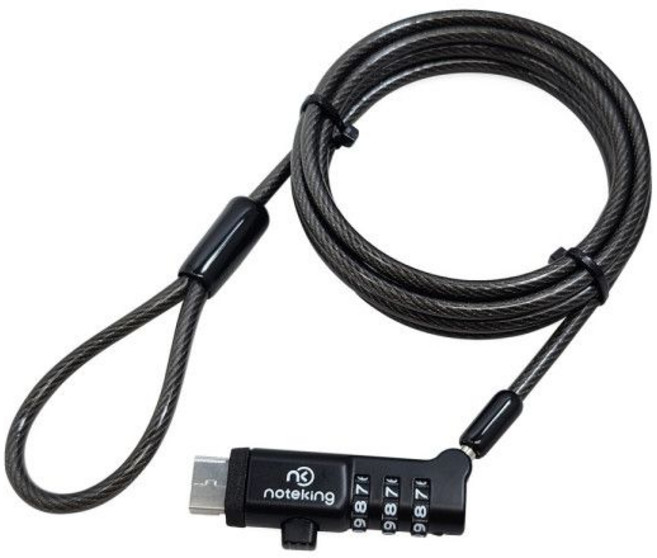 삼성 노트북 USB 잠금장치 도난방지 케이블 시건장치 A 타입 비밀번호 자물쇠 노트킹