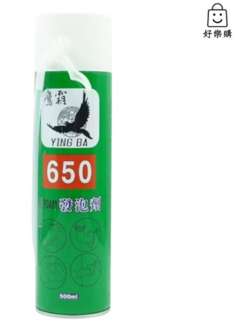 鷹霸 PU FOAM 發泡填縫劑 650 750ml, 1個, 500ml