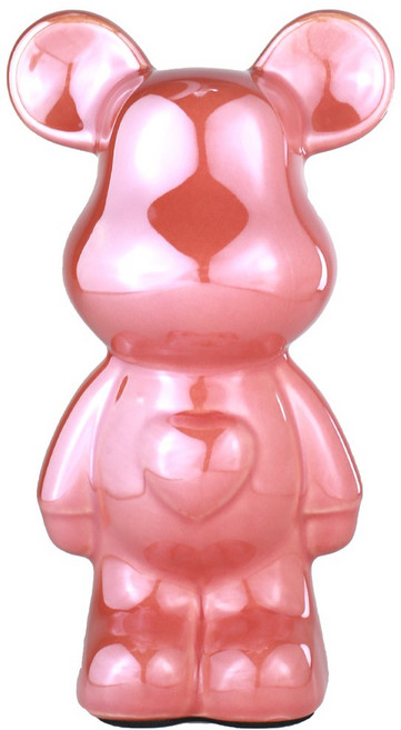 라푸유 세라믹 베어브릭 인테리어 장식품 곰돌이 피규어, 핑크