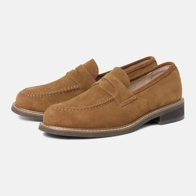 커스텀에이드 4cm 스웨이드 웨스턴 페니로퍼 브랜든(CR0091SNF)