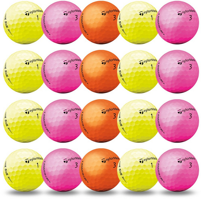 아토스포츠 테일러메이드 컬러 A-급 로스트볼, 20개, 1개