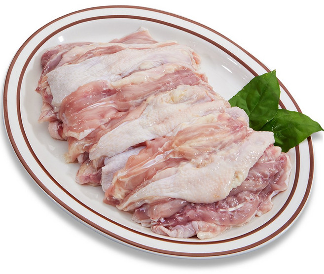 [맛난꼬꼬 껍질닭목살] 국내산 특수부위 껍질붙은 닭목살(냉동), 1kg, 2개