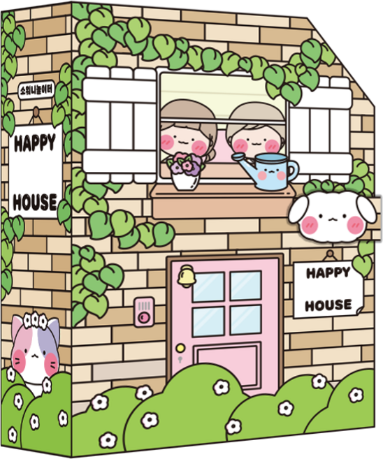 소워니놀이터 행복한 우리집 스퀴시북 DIY 만들기 세트, 기본+손코팅지(40장)+양면 테이프+투명 테이프, 1개