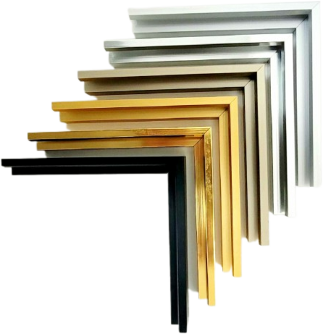 알루미늄 액자 캔버스 액자틀 액자프레임 맞춤제작, 무광골드, 1개