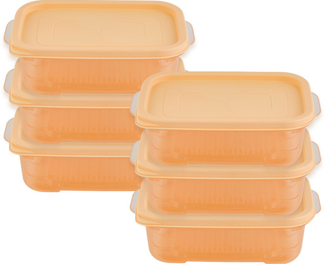 이지앤프리 젤리핏 말랑 냉장 냉동실정리용기 750ml 6P, 1개, 6개입