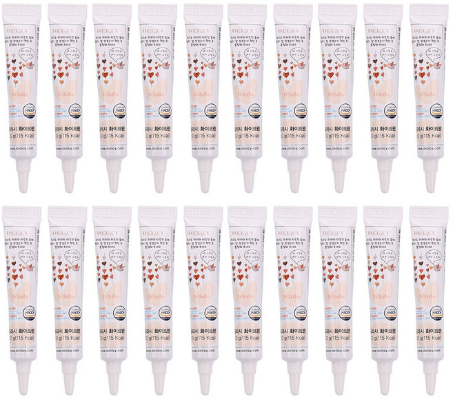 델리시 데코펜 20개, 화이트, 20g