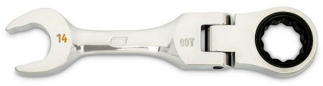 GEARWRENCH 17mm 90톱니 12포인트 스터비 플렉스 콤비네이션 래칫 렌치 | 86867, 14mm