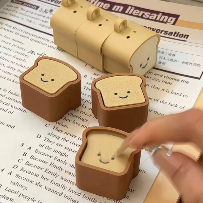 엘로어트 브레드 귀여운 키캡 키보드 클리커 클릭커 딸깍이 키링 열쇠고리, 1개, 옐로우