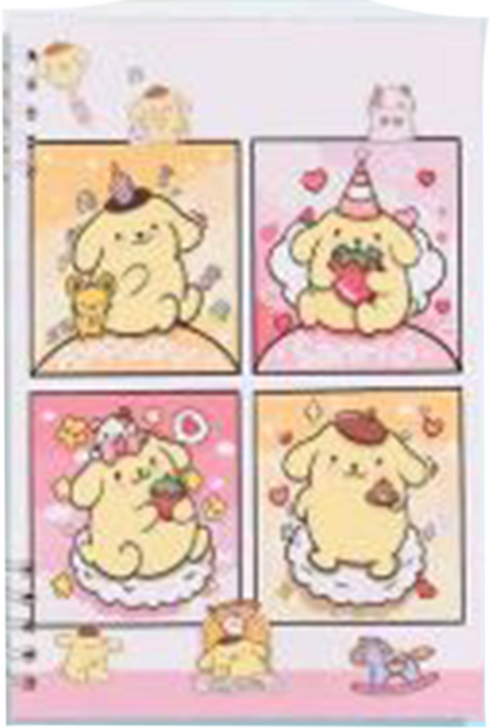 옐상 폼폼푸린 a5스프링 줄 노트 공책, 1개, A