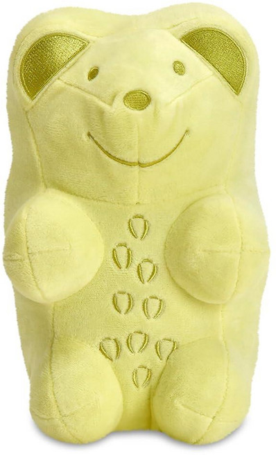Iscream Haribo Gummi Bear Furry 21.6cm x 12.7cm(8.5 x 5인치) 캔디 캐릭터 모양 베개 오렌지