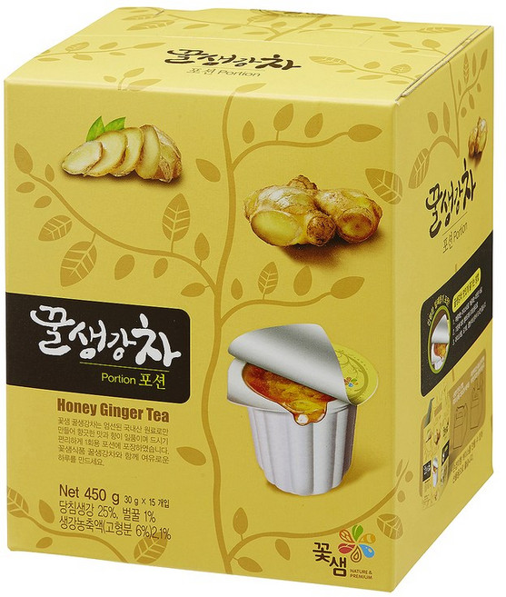 꽃샘 액상 캡슐차 꿀생강차 30g x 15개입 x 5박스, 5개