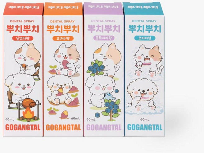 고강탈 뿌치뿌치 강아지 고양이 덴탈스프레이 뿌리는치약 블루베리향 (사은품 고강탈 100ml 포함), 1개
